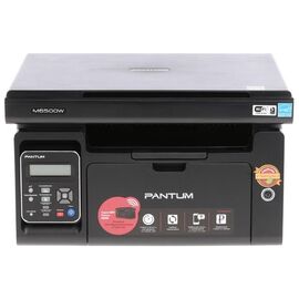  Pantum M6500W, МФУ, WiFi, A4, лазерная, ч.б., 22 стр/мин, 1200x1200 dpi, 128Мб, лоток 150 стр, USB, Черный 