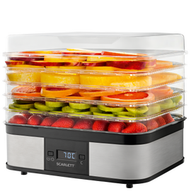  Сушка для фруктов и овощей Scarlett SC-FD421T19 нерж 