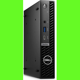  Неттоп Dell Optiplex 7020-3861 Micro i3 14100T (2.7) 8Gb SSD256Gb UHDG 730 Windows 11 Professional GbitEth 260W мышь клавиатура черный 