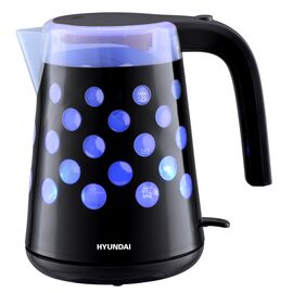  Чайник Hyundai HYK-G2012 1.7л. 2000Вт черный, корпус: пластик 