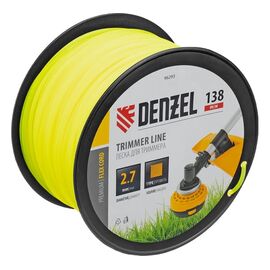  Леска для триммера Denzel 96293 квадрат, 2,7м х 138м, на DIN катушке Flex Cord 