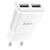  СЗУ 2USB 2.4A для micro USB Hoco C88A 1м (White) 