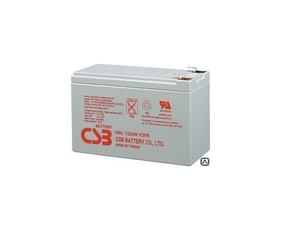  АКБ 12В 9.5Ач CSB High Rate Long Life HRL1234W, 34W/cell, 108 Whr, 2.6 kg, H95(101)xL151хW65 mm 
