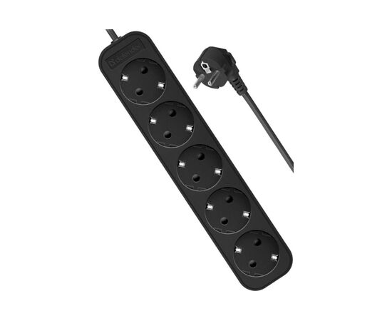  Удлинитель Defender M550 (99331) 5.0 м, 5 розеток, черный 
