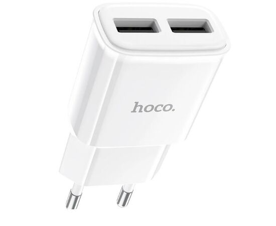  СЗУ 2USB 2.4A для micro USB Hoco C88A 1м (White) 