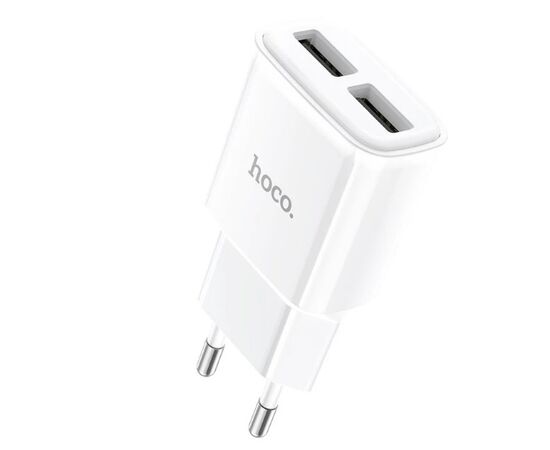  СЗУ 2USB 2.4A для micro USB Hoco C88A 1м (White) 